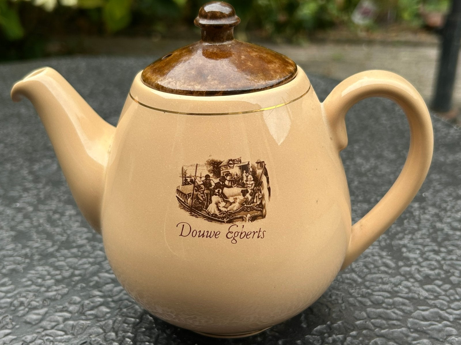 Origineel koffie/theepotje van douwe egberts, Ophalen of Verzenden