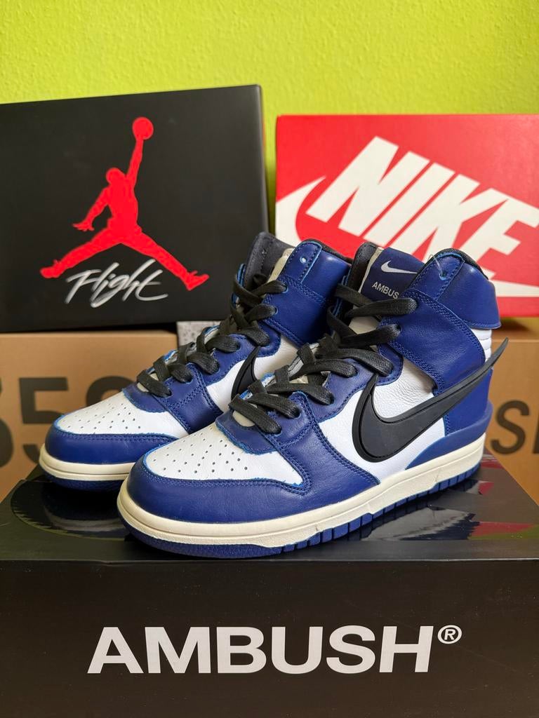 Nike Dunk High x Ambush Deep Royal Blue sneakers, Ophalen of Verzenden, Nieuw, Blauw, Sneakers of Gympen