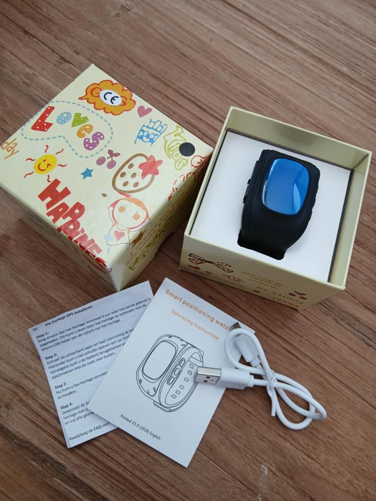 Complete GSP kinderhorloge, Sieraden, Tassen en Uiterlijk, Horloges | Kinderen, Zo goed als nieuw, Jongen of Meisje, Zwart, Ophalen of Verzenden