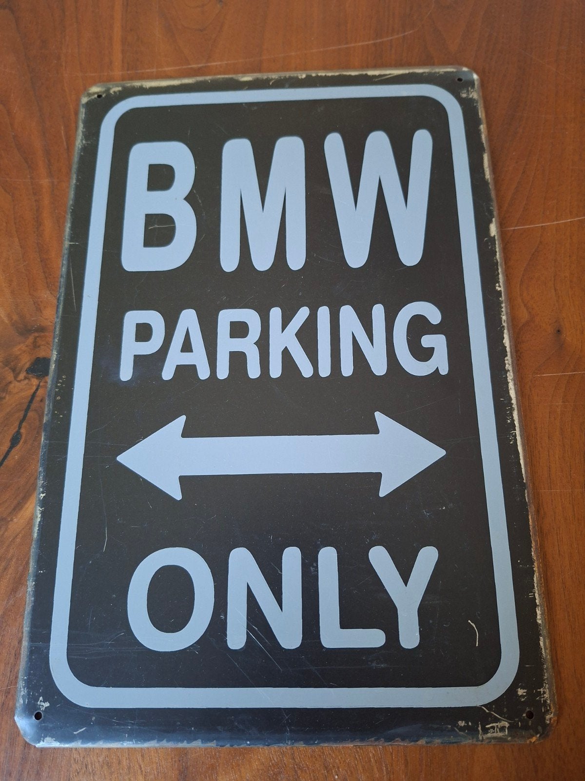 BMW Parking Only metalen bord, Ophalen of Verzenden, Gebruikt