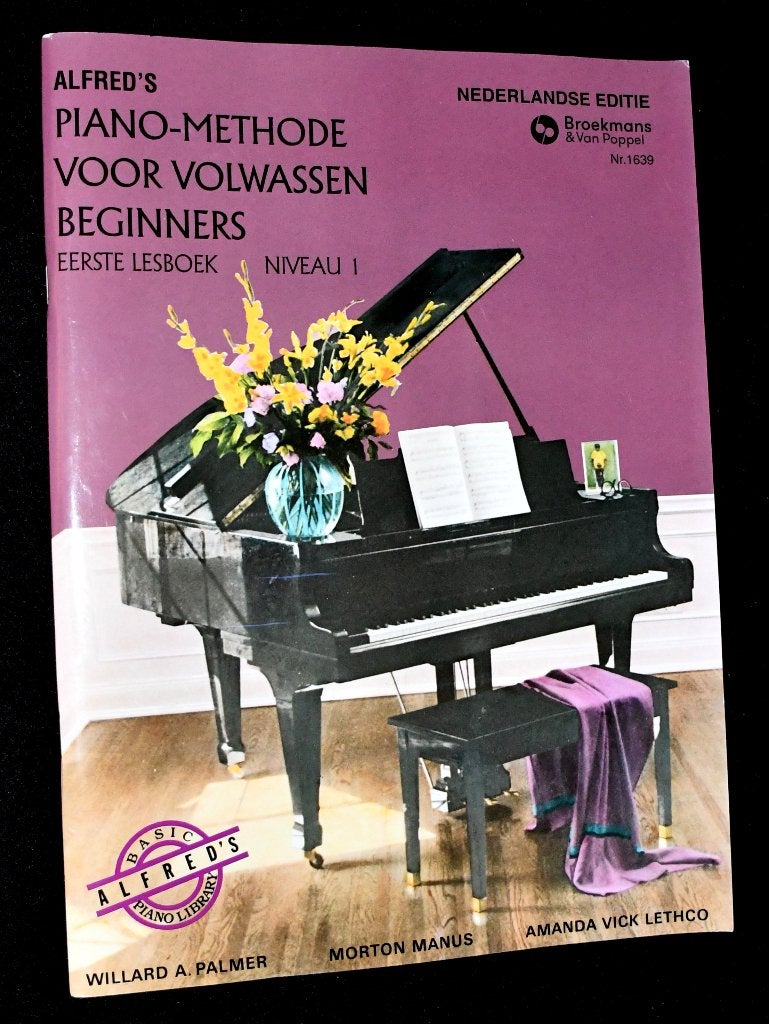 Alfred's Piano Methode Voor Volwassen Beginners - Eerste Les, Overige genres, Les of Cursus, Ophalen of Verzenden, Zo goed als nieuw