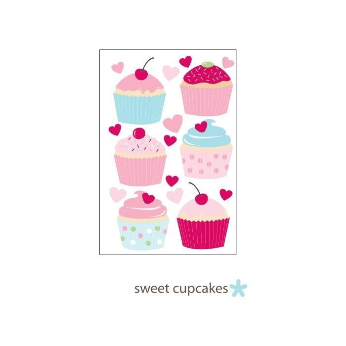 Muursticker Muursticker Sticker Cupcakes Forwalls, Kernreactorstraat 24a, 3903LG, Veenendaal, Nieuw, Ophalen of Verzenden, Kids Decoshop