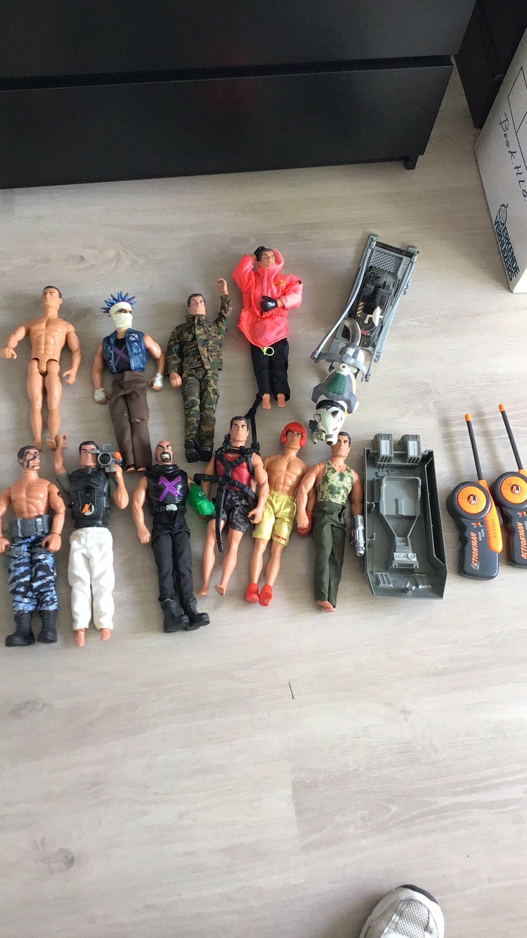 Actionman poppen + walkietalkie,s + toebehoren, Kinderen en Baby's, Ophalen