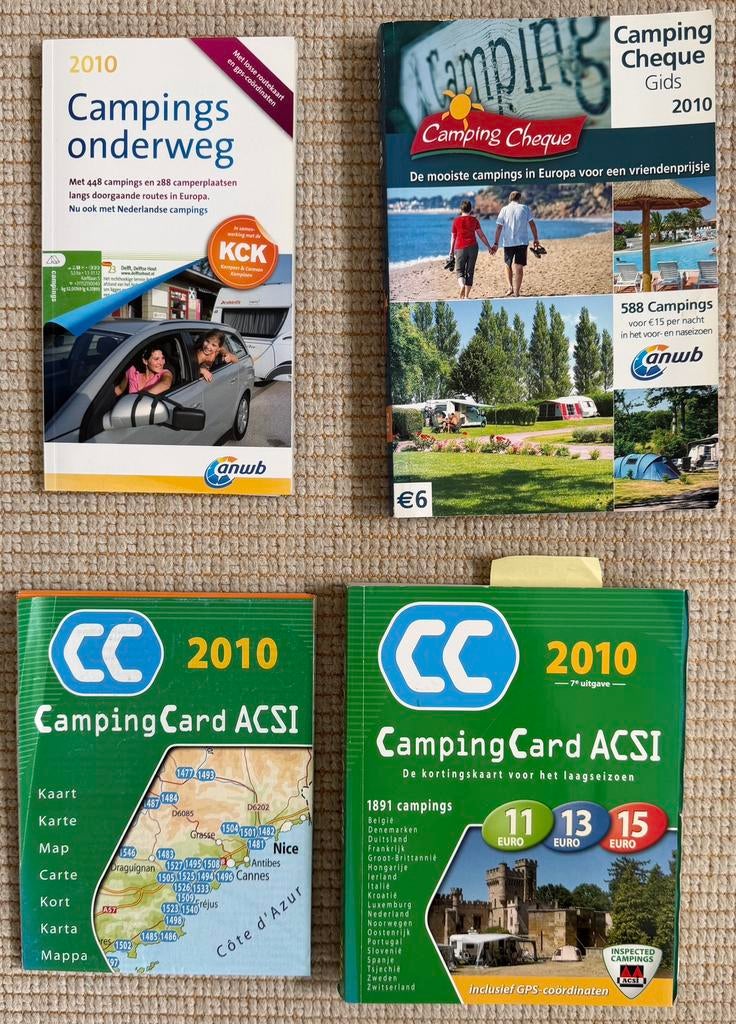 2010 Campingcard ACSI met kaart + KCK Campings onderweg +, Europa, Zo goed als nieuw, Campinggids, Ophalen