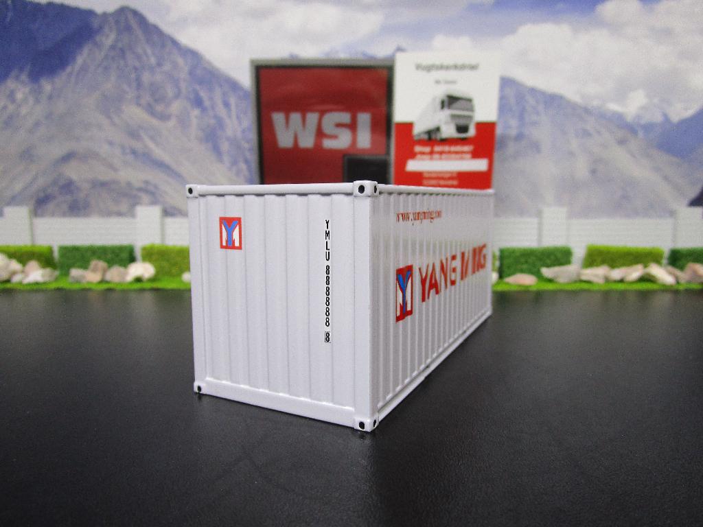Wsi Premium Line 04-2086 , Yang Ming 20FT Container, Ophalen, Nieuw, Bus of Vrachtwagen, Wsi