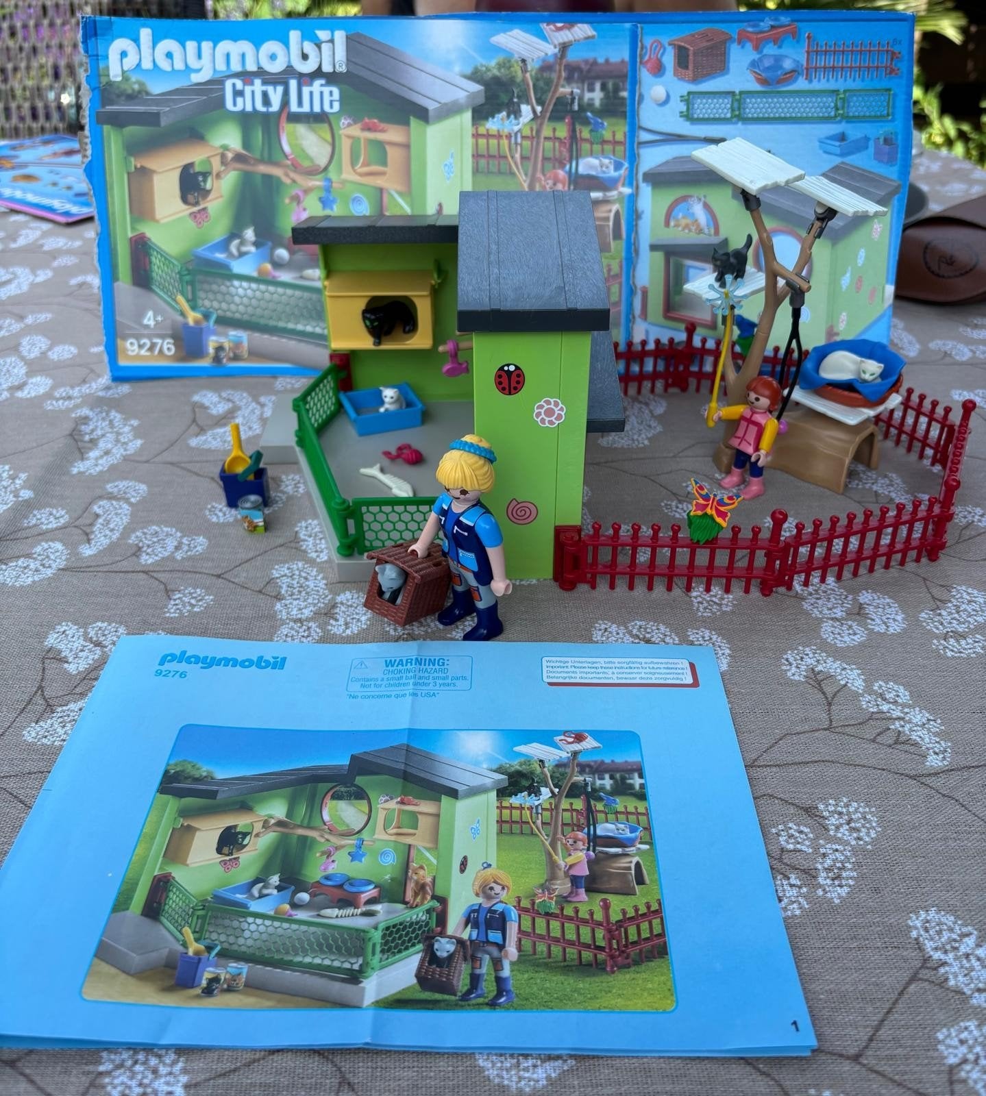 Playmobil City Life Kattenpension 9276, Ophalen, Gebouw, Complete set, Zo goed als nieuw