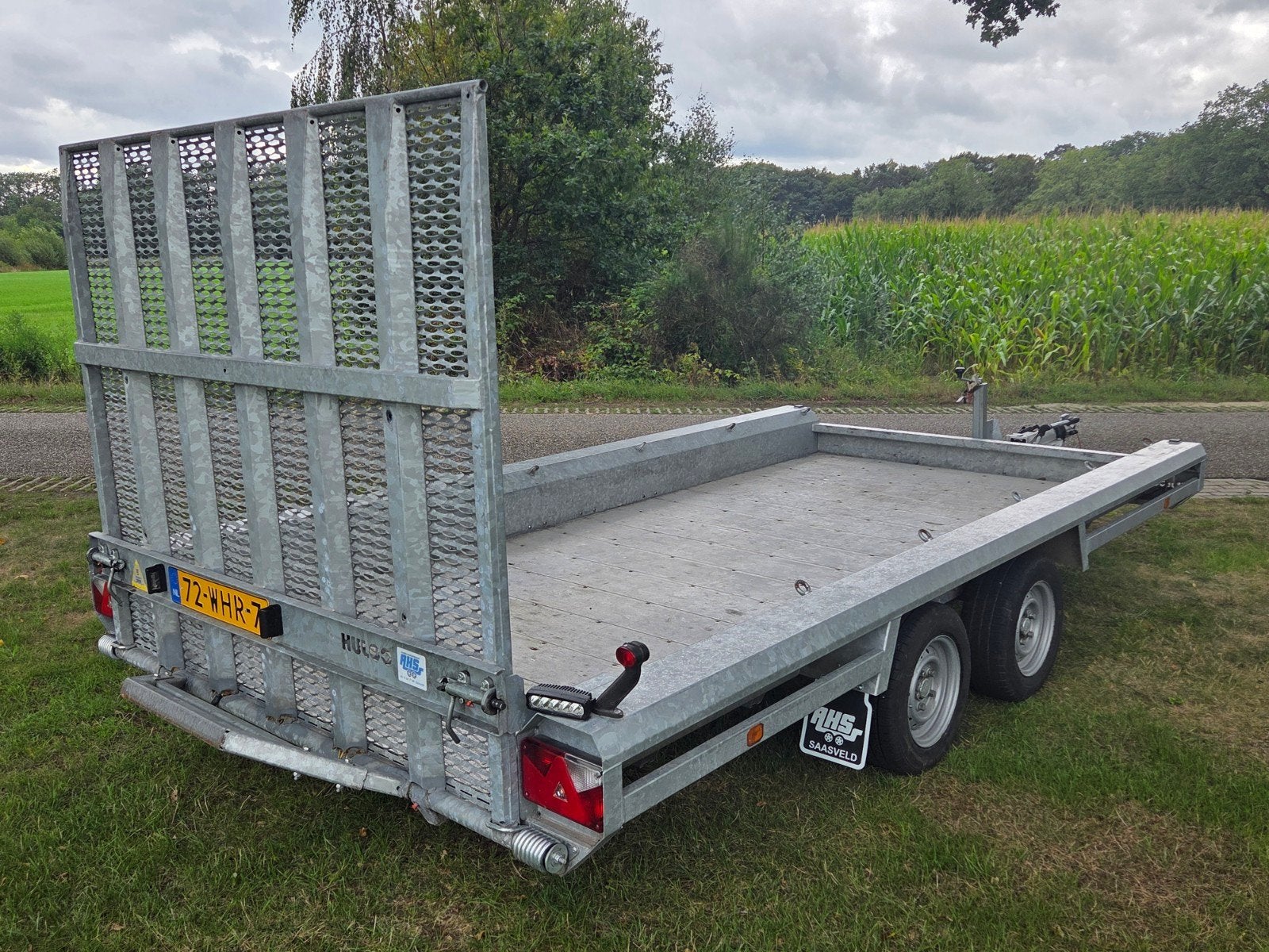 Machinetransporter HULCO met lange Oprijklep, Ophalen of Verzenden, Gebruikt