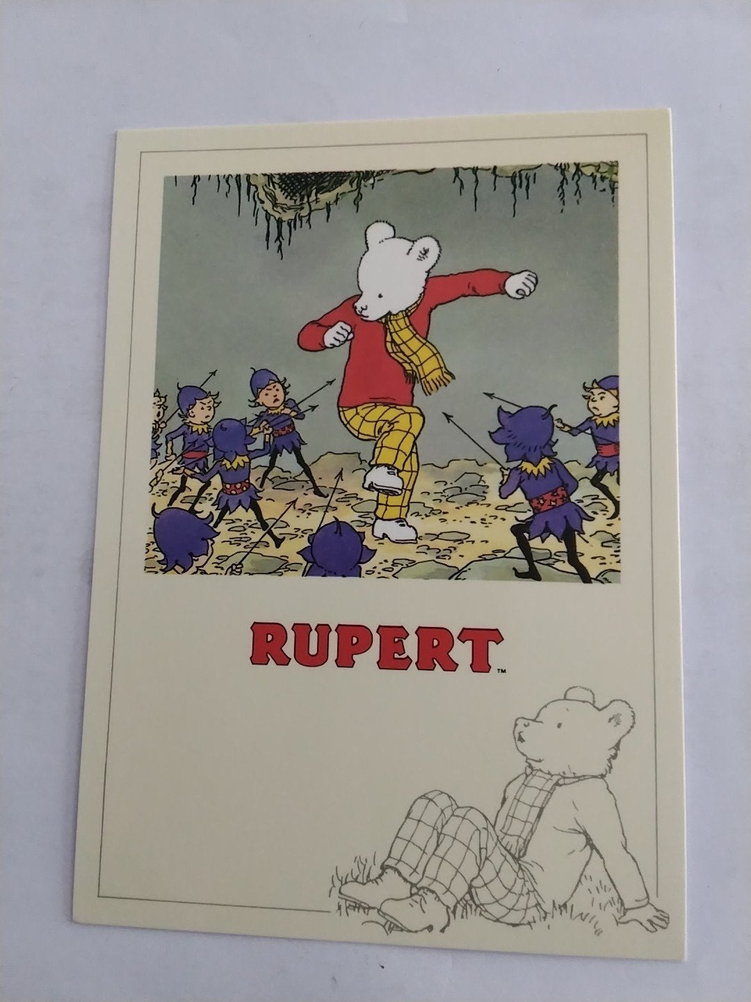 Vintage Rupert de Beer kaart - Alfred Edmeades Bestall, Verzamelen, Ansichtkaarten | Themakaarten, Ophalen of Verzenden