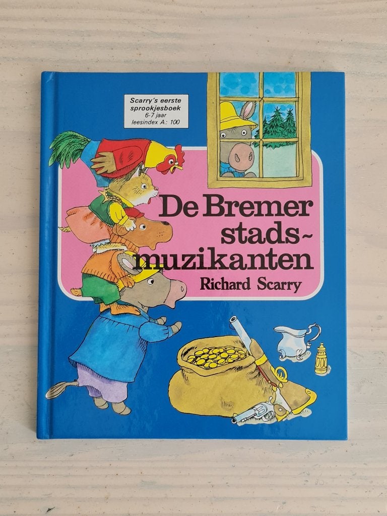 Richard Scarry - De Bremer Stadsmuzikanten, Ophalen of Verzenden, Gelezen, Sprookjes