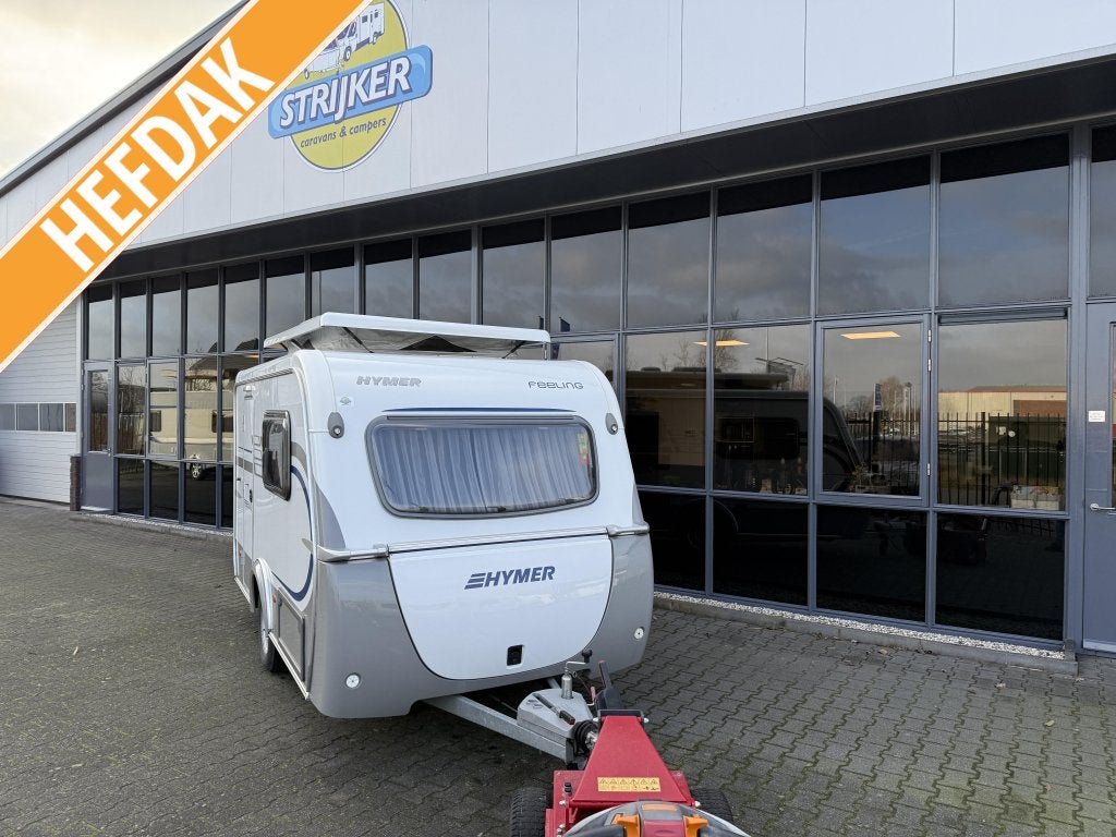 Eriba Feeling 230 Langslaper 200X180cm + Zonnepaneel 700KG!!, Schokbreker, Standaardzit, Tot en met 2, Bedrijf