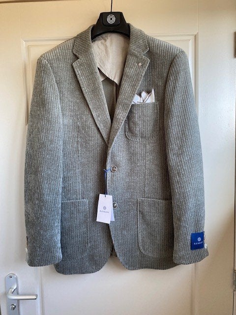 Nieuw colbert van Blue Industry groen rib maat 48, Blue Industry, Maat 48/50 (M), Nieuw, Ophalen of Verzenden