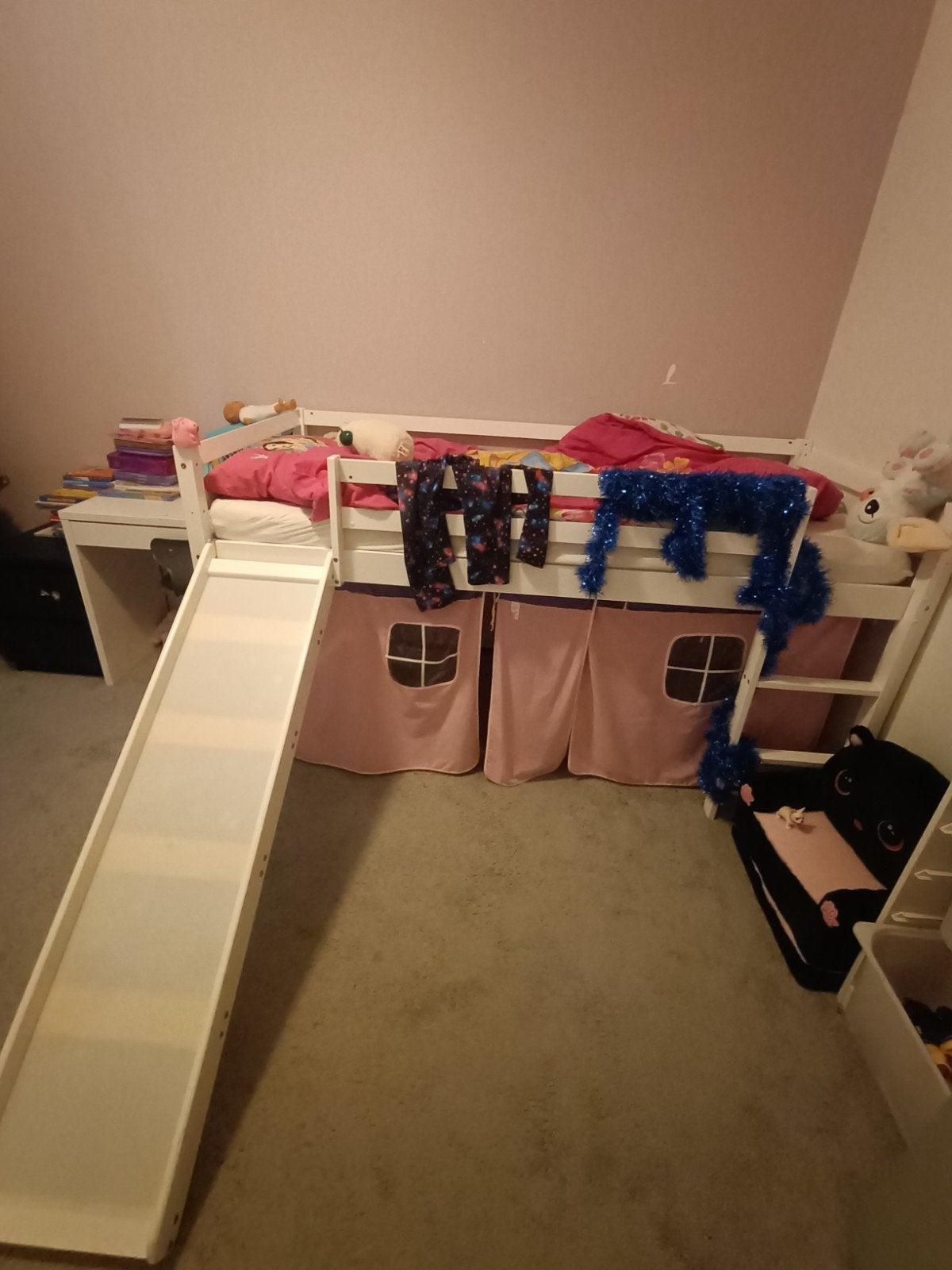 half hoogslaper met glijbaan, Kinderen en Baby's, Ophalen, Zo goed als nieuw, Halfhoogslaper