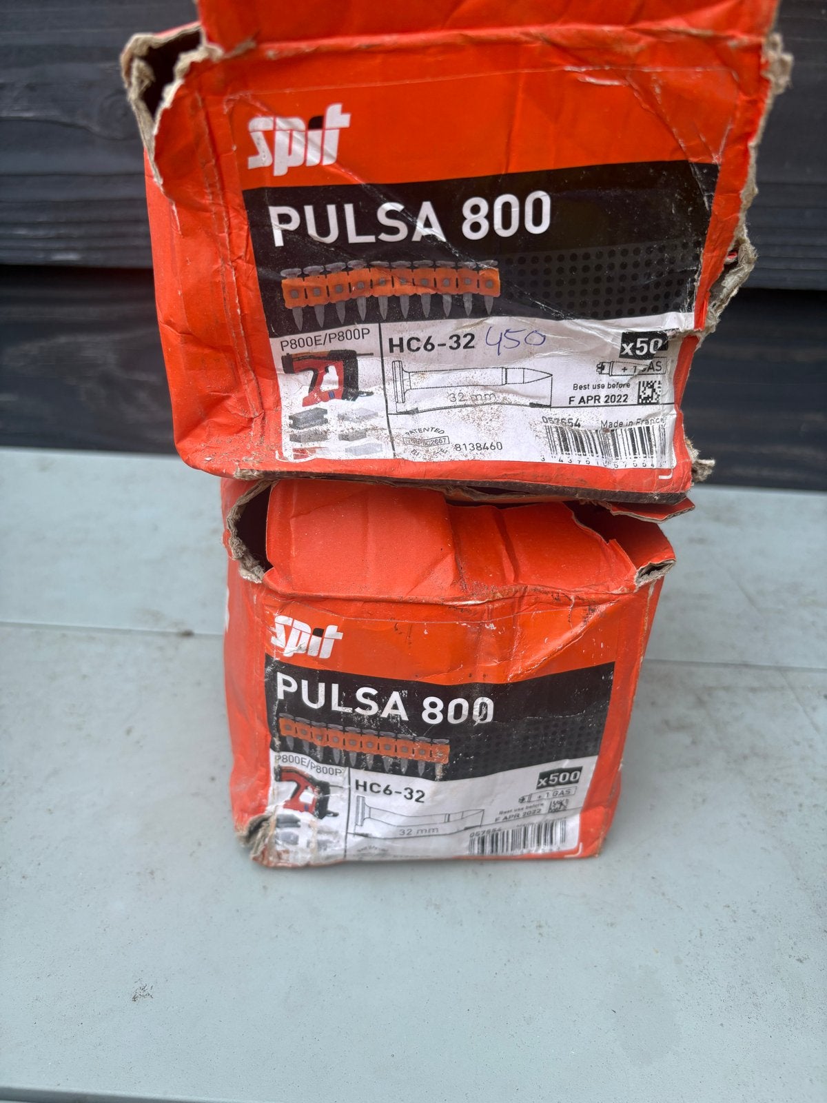 Spit Pulsa 800 HC6-32 Nagels (Doos beschadigd, compleet), Ophalen, Gebruikt