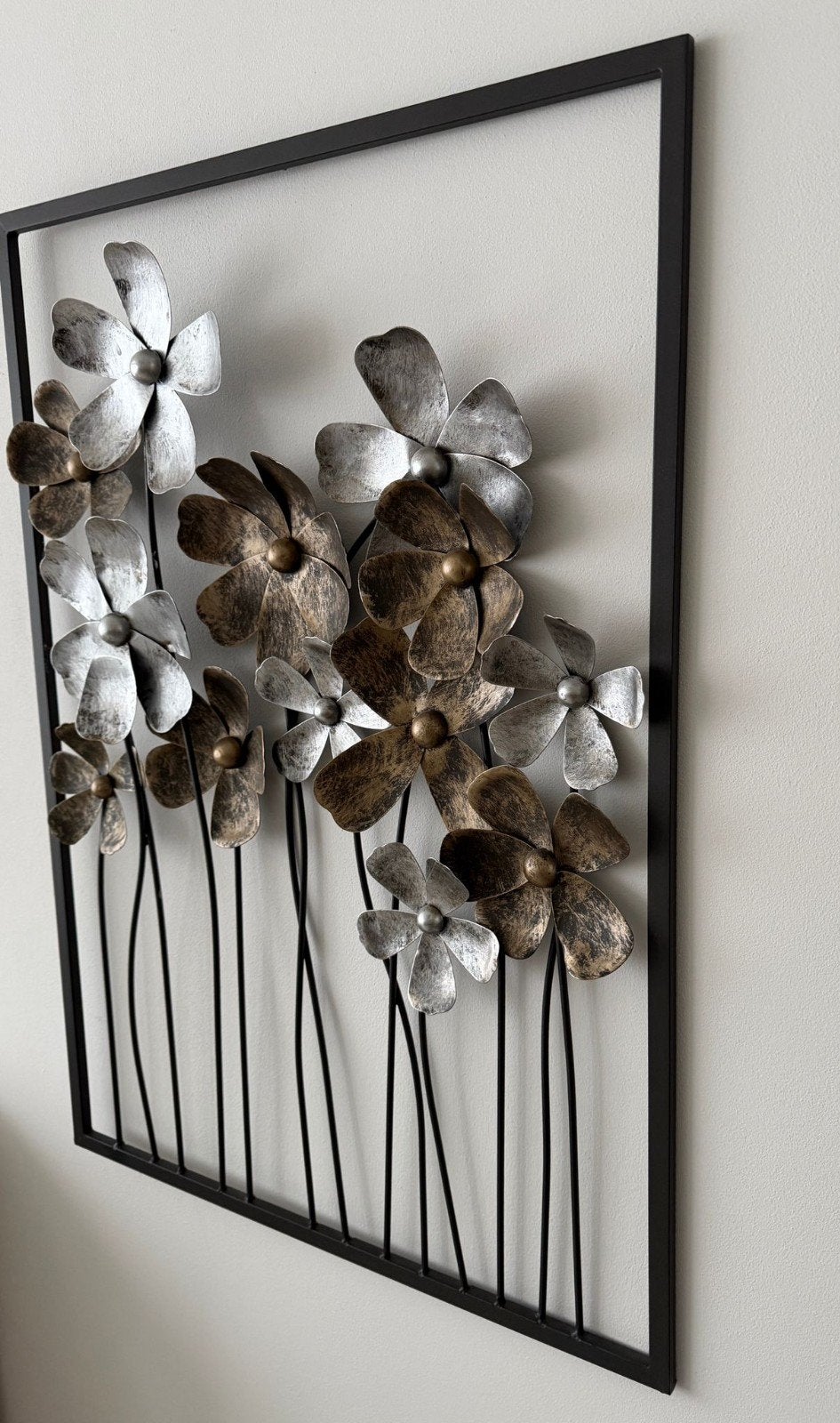 metalen wanddecoratie, Ophalen, Zo goed als nieuw, 50 tot 75 cm, Schilderij