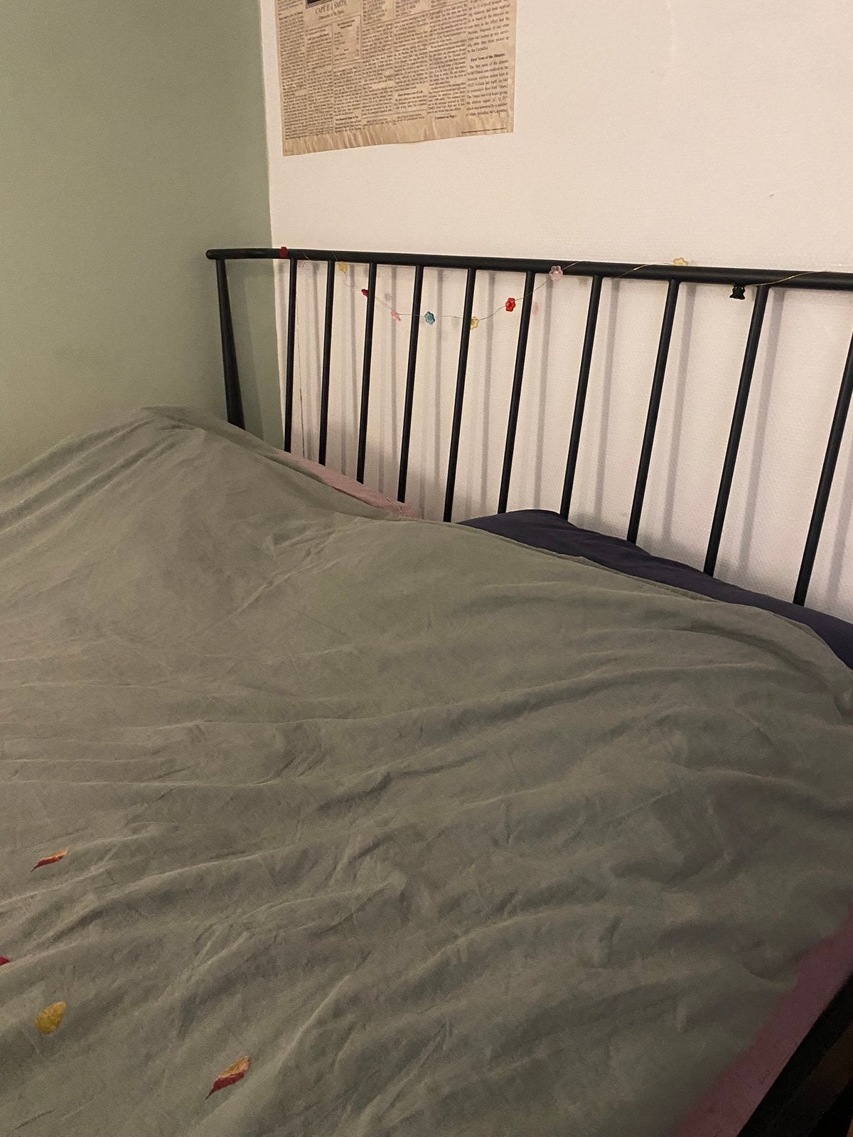 Bed Frame, Ophalen, Zwart, Tweepersoons, 140 cm