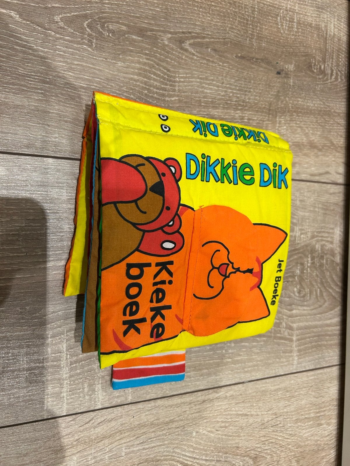 Dikkie Dik kiekeboe boekje - Stoffen babyboekje, Boeken, Ophalen of Verzenden, Zo goed als nieuw, Uitklap-, Voel- of Ontdekboek