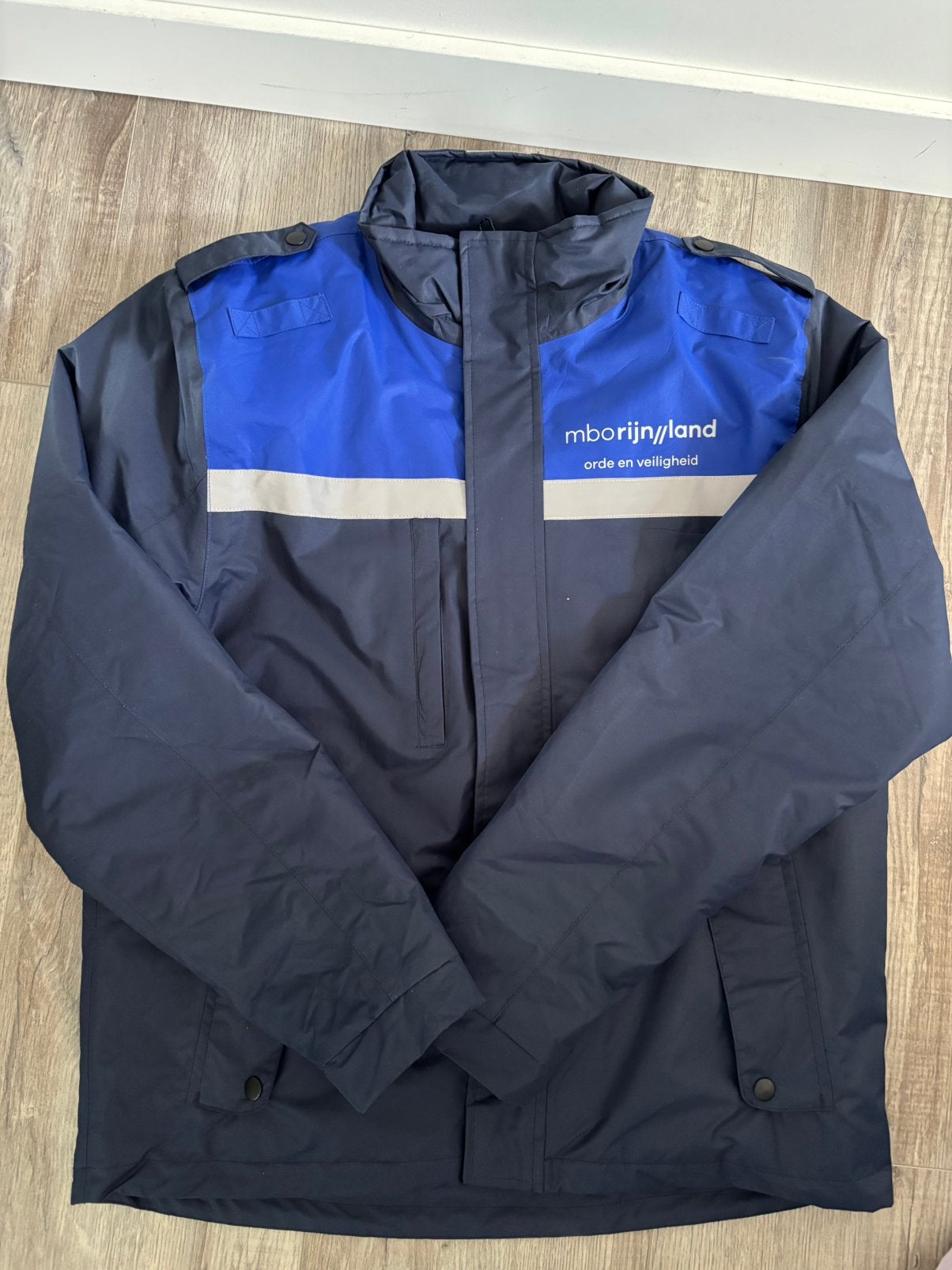 MBO Rijnland winterjas maat M Orde en Veiligheid, Kleding | Heren, Ophalen of Verzenden, Zo goed als nieuw, Maat 48/50 (M), Zwart