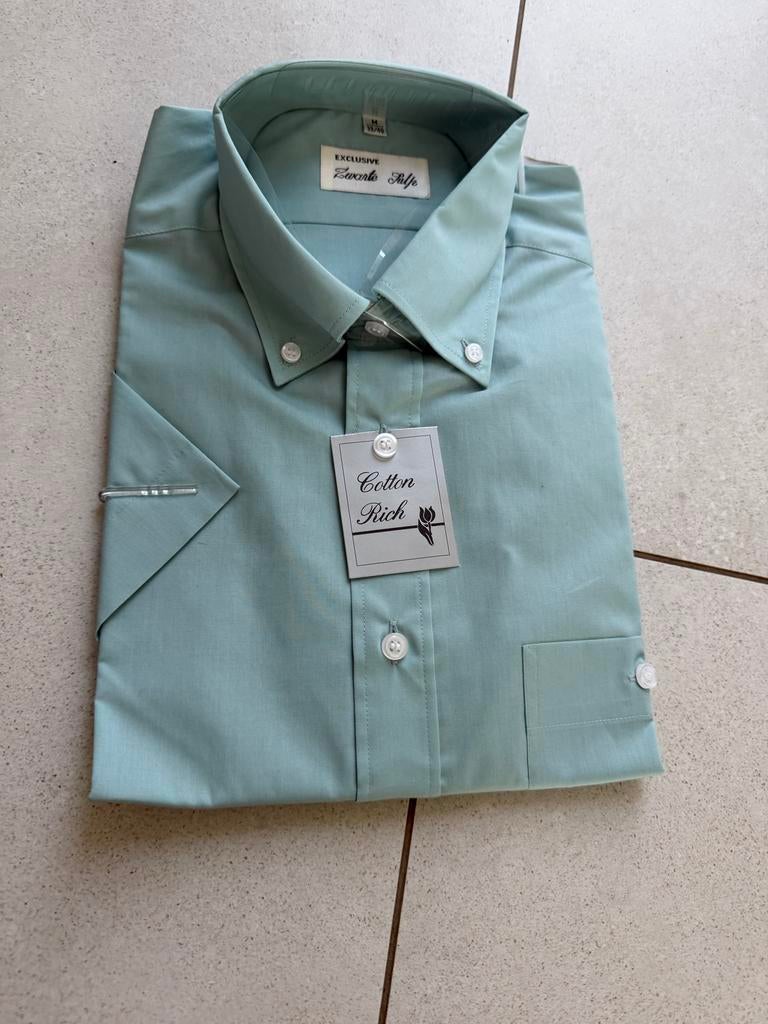 Nieuw Zwarte Tulp overhemd, maat M (39/40), Kleding | Heren, Ophalen of Verzenden, Nieuw, Groen, Halswijdte 39/40 (M)