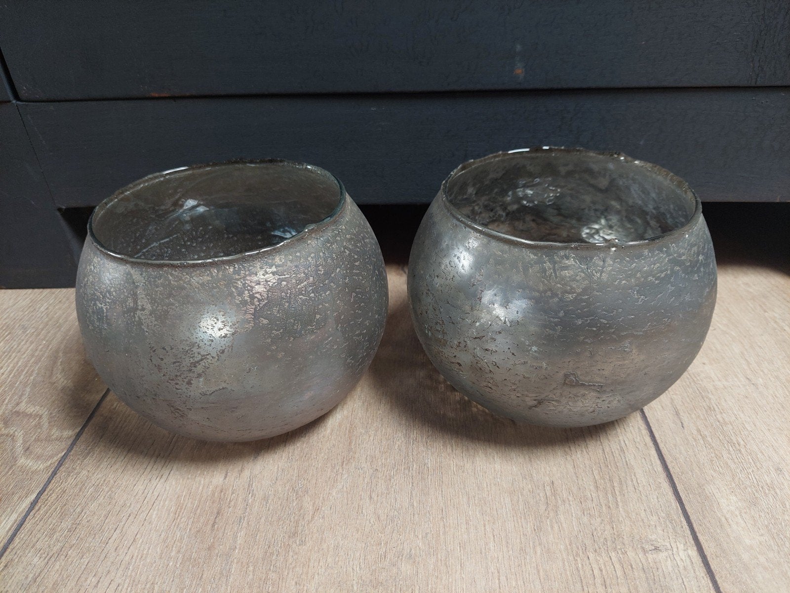 2 grote waxinelichthouders, Huis en Inrichting, Woonaccessoires | Kandelaars en Kaarsen, Ophalen