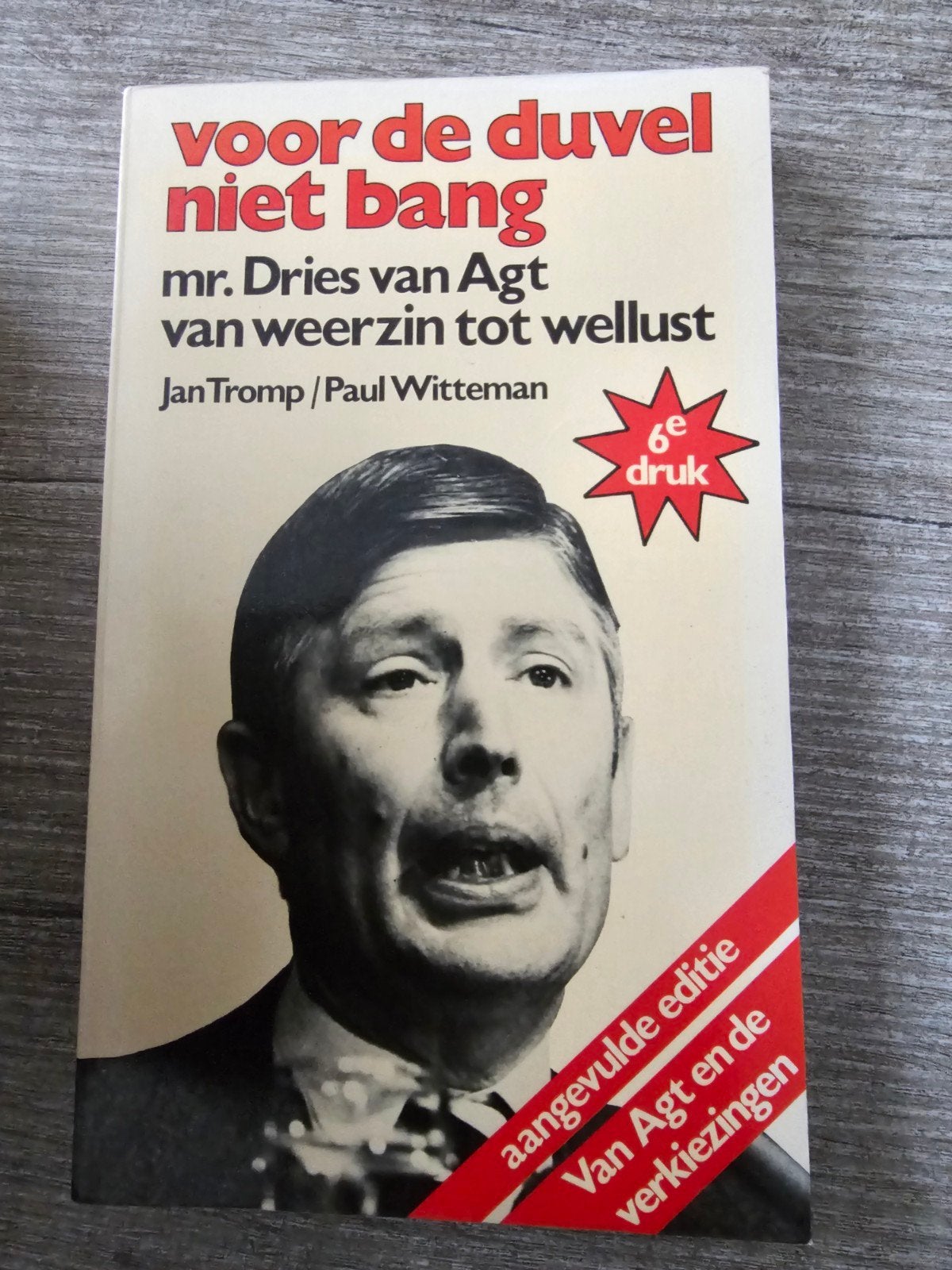 Voor de duvel niet bang - Dries van Agt, Ophalen of Verzenden, Gelezen, Jan Tromp, Paul Witteman