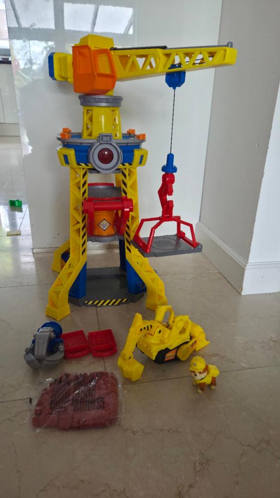 Paw Patrol Rubble's Bouwplaats met Kraan en Graafmachine, Ophalen, Nieuw, Jongen of Meisje