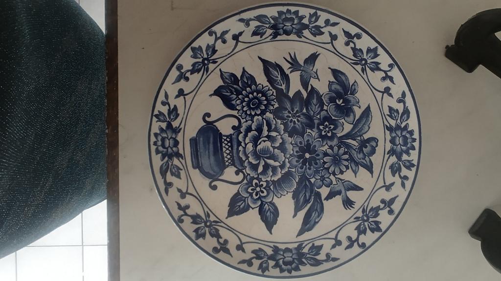 Bord van merk delfs blauw handwerk, Ophalen of Verzenden