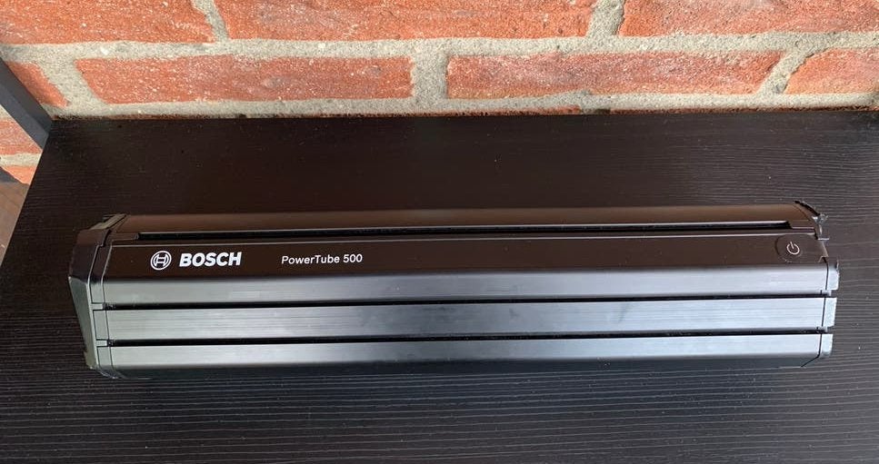 Bosch powertube 500(verticaal)- 100% goed en opgeladen, Zo goed als nieuw