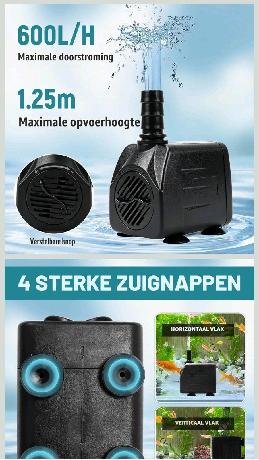 Pomp voor fontein of aquarium, Ophalen of Verzenden
