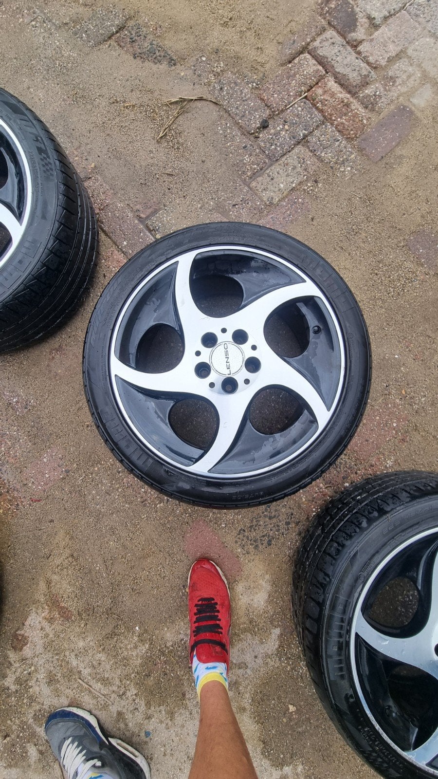 Velgen steek 5x112 met banden, Ophalen