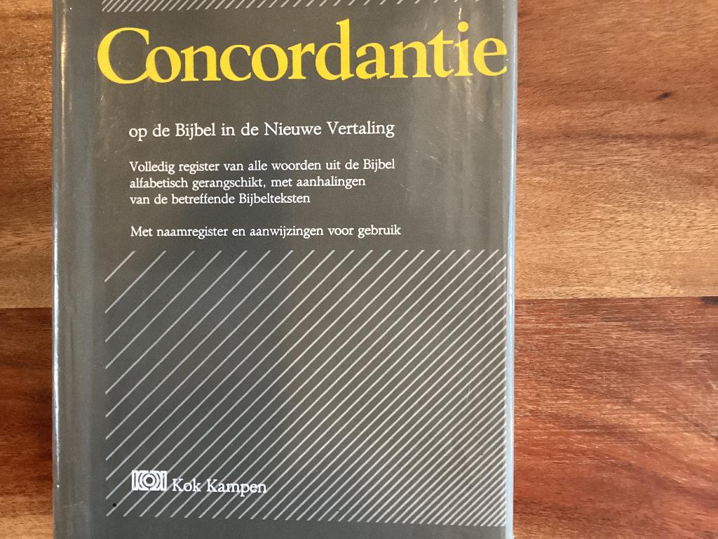 Concordantie op de Bijbel in de Nieuwe Vertaling, Gelezen, Ophalen of Verzenden, Christendom | Protestants, Diverse auteurs