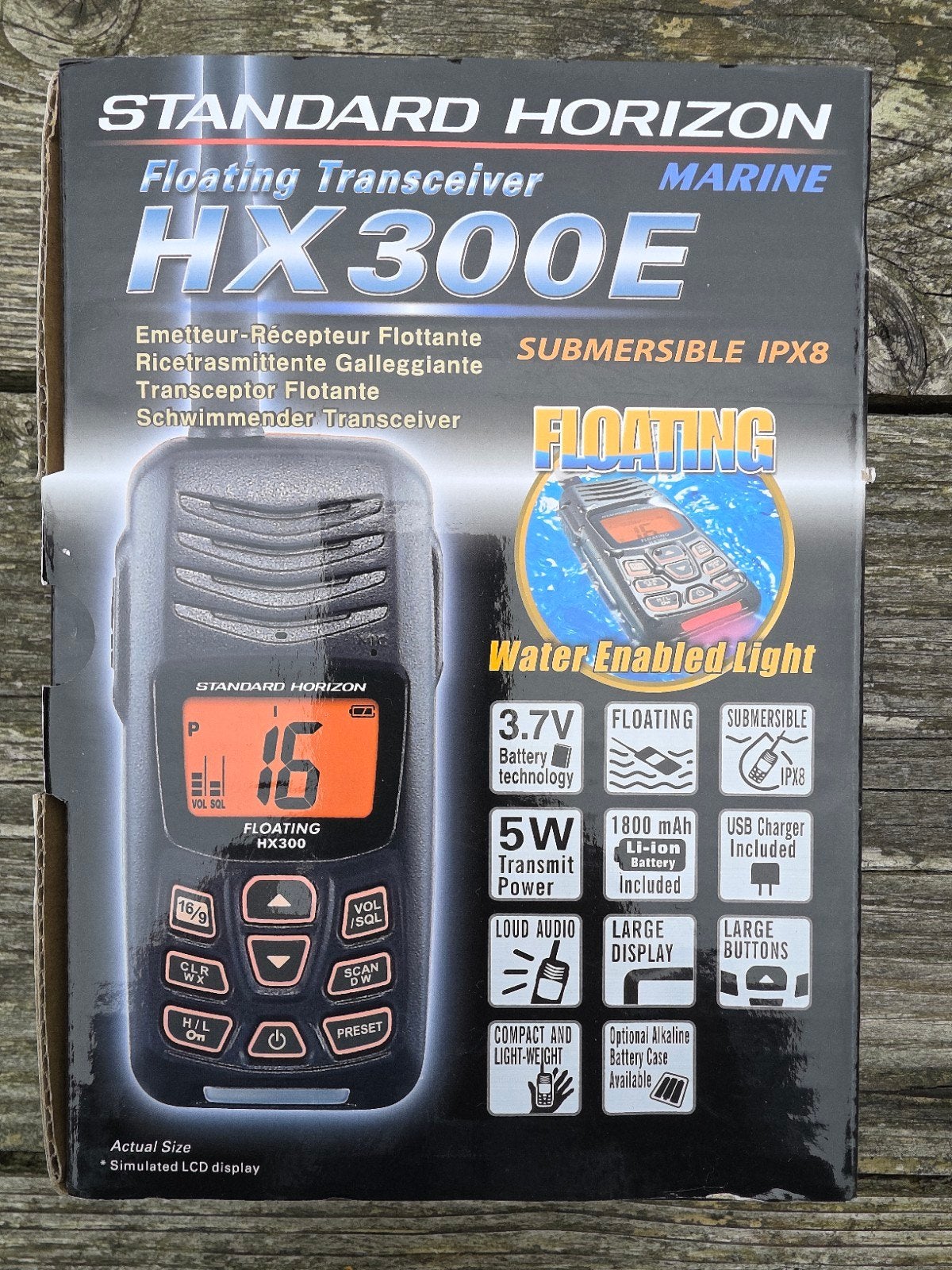Standard Horizon HX300E Marifoon - Nieuw in doos, Telecommunicatie, 5 tot 15 km, Nieuw, Ophalen of Verzenden, Portofoon of Walkie-talkie