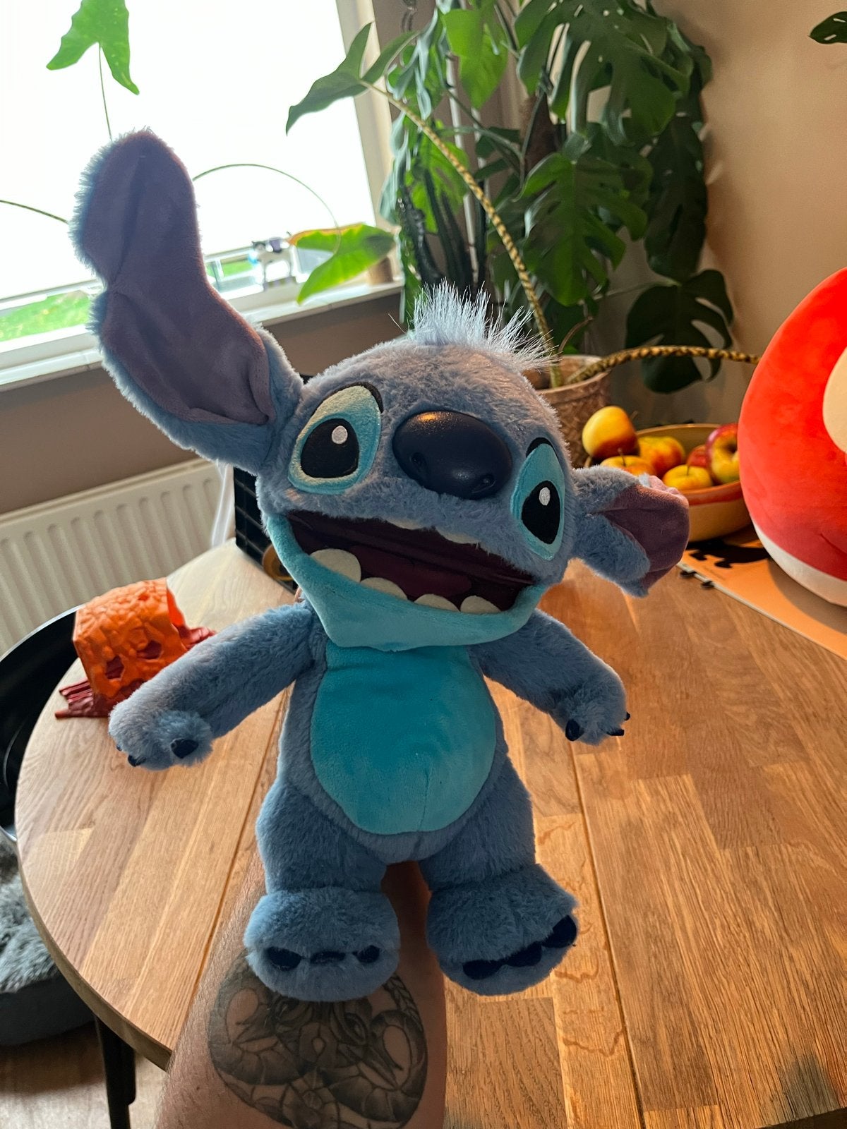 Disney Stitch Knuffel - Interactief en Zo Goed als Nieuw, Ophalen, Disney, Overige typen, Blauw