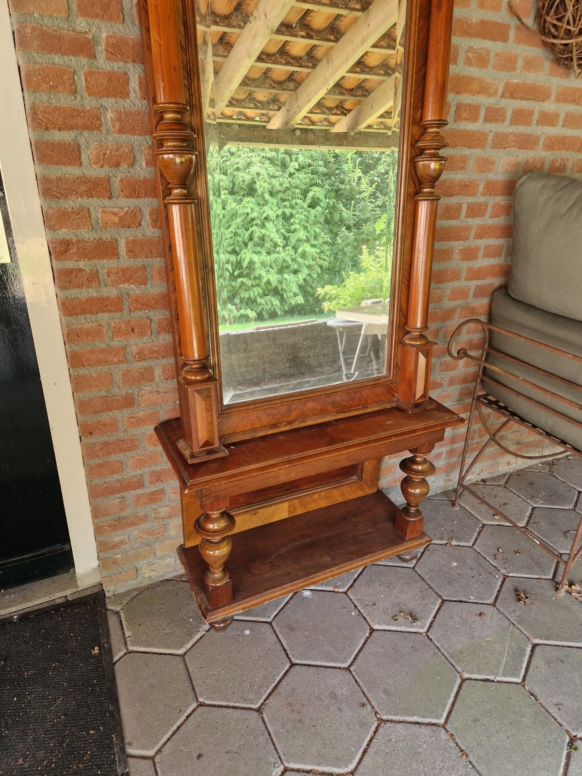 spiegelkast antiek, Antiek en Kunst, Ophalen