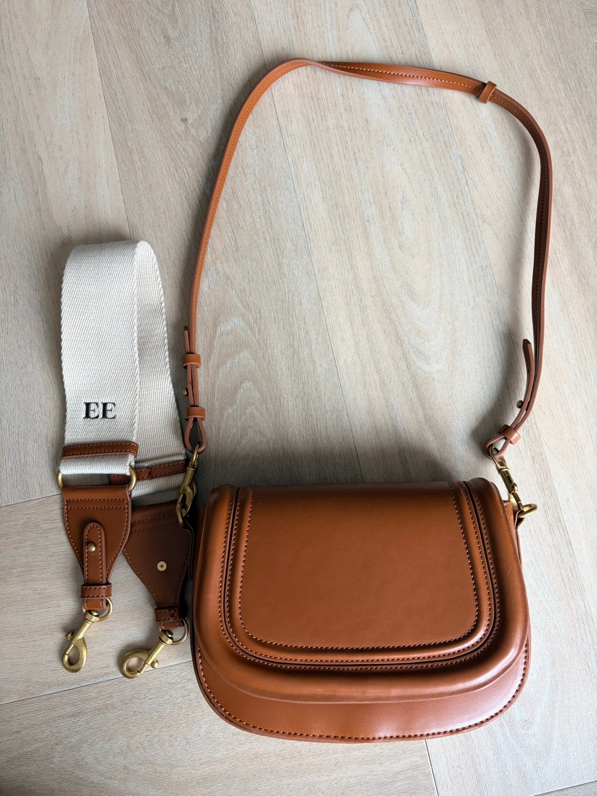 Nieuw! Viral Zara schoudertas crossbody cognac bruin dames, Sieraden, Tassen en Uiterlijk, Ophalen of Verzenden, Nieuw, Bruin