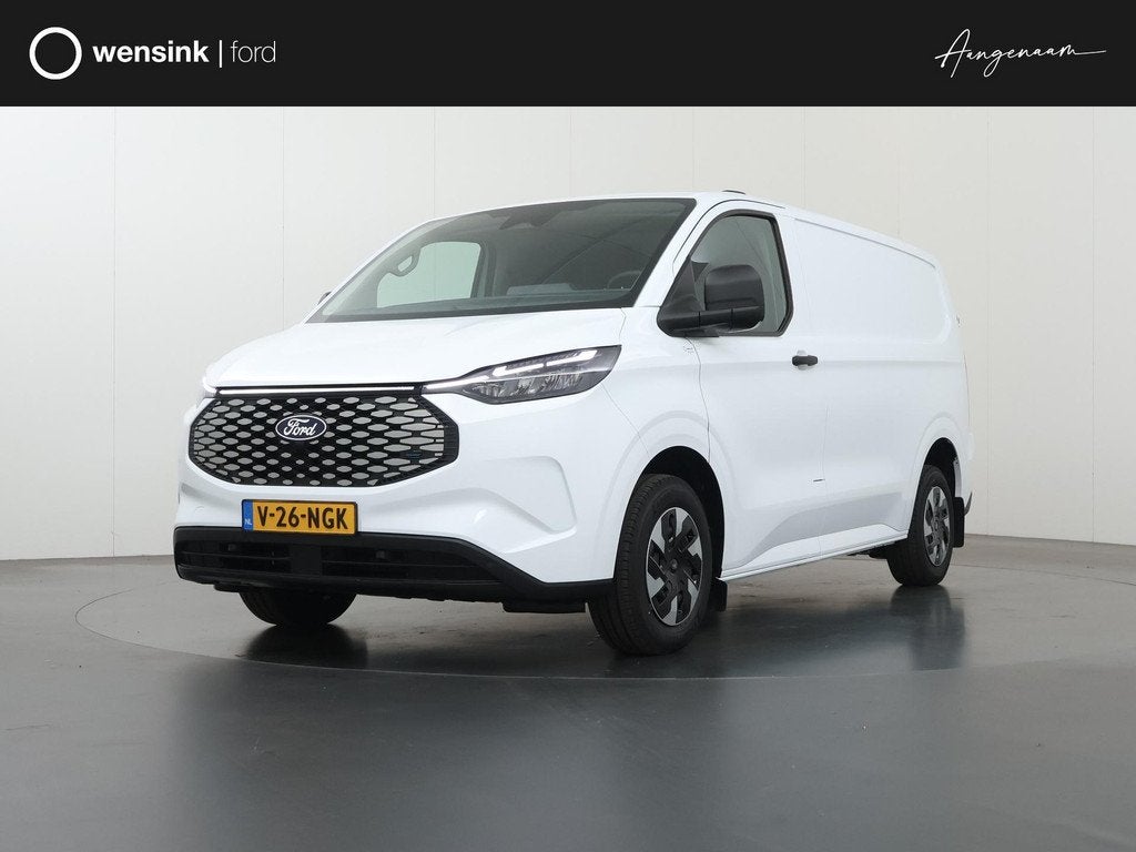 Ford E-Transit Custom 320 | L1 H1 | Trend | 65 kWh | 2300 KG, Auto's, Bestelauto's, Automaat, Gebruikt, Zwart, Wit