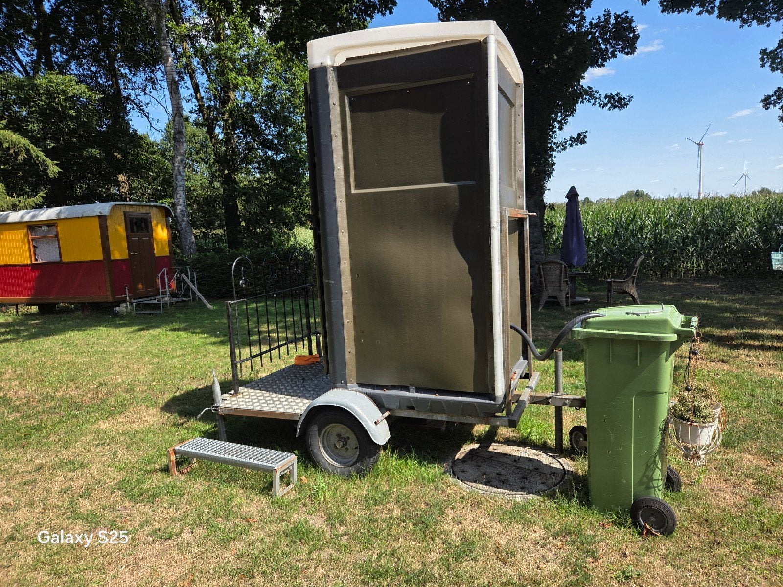 Mobiel Toilet op Aanhanger - Ideaal voor Evenementen, Ophalen of Verzenden, Gebruikt, Toilet