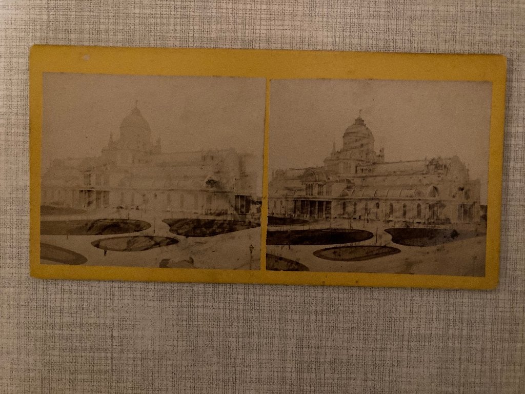 Antieke Stereo foto van Andries Jager (1825-1906), Verzamelen, Gebruikt, Foto, Ophalen of Verzenden, Gebouw