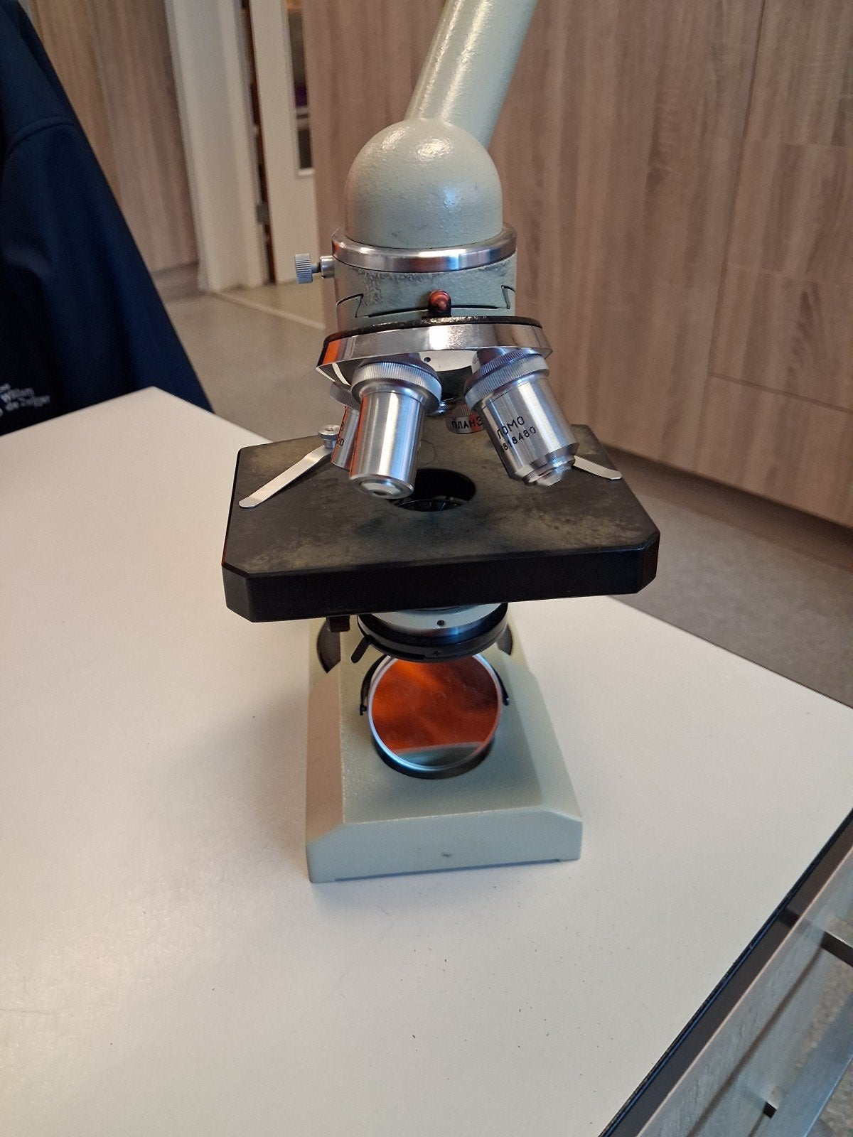 Foto 3 van Vintage BIOLAM Biologische Microscoop met Koffer