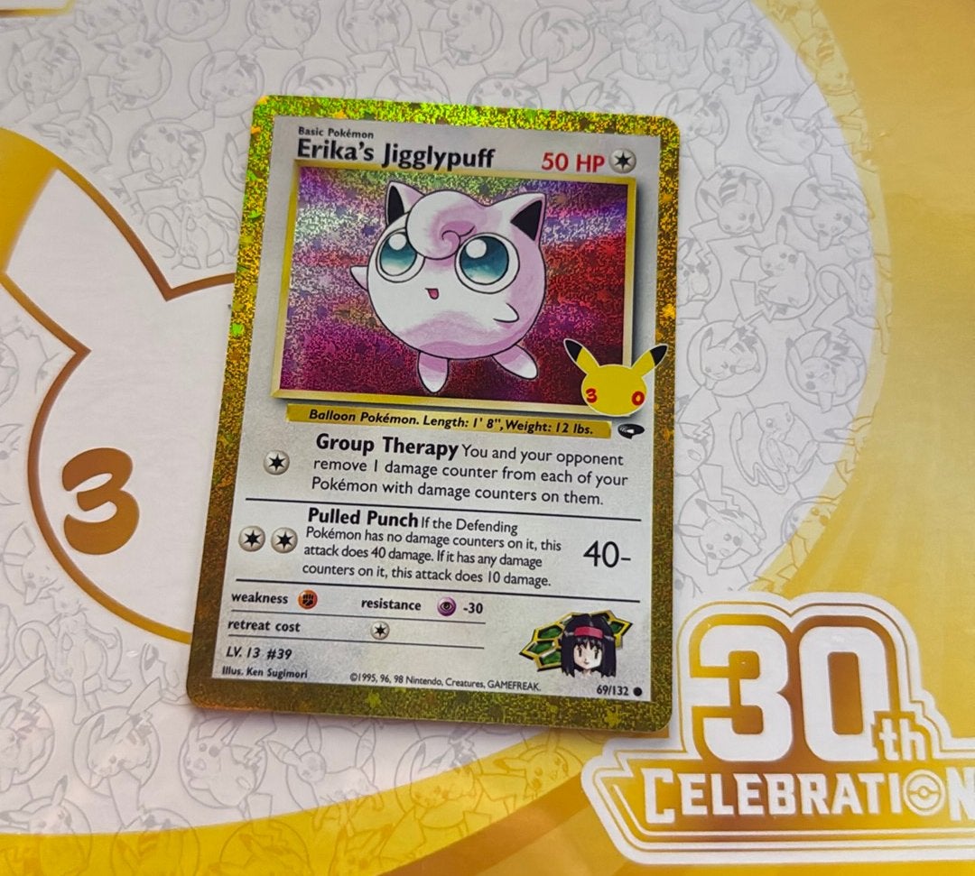 30th Celebration Erika's Jigglypuff 69/132, Ophalen, Zo goed als nieuw, Losse kaart