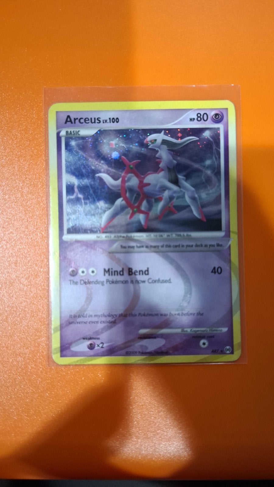 Arceus, Pokemon, AR7, Arceus, Verzenden, Zo goed als nieuw, Losse kaart, Foil