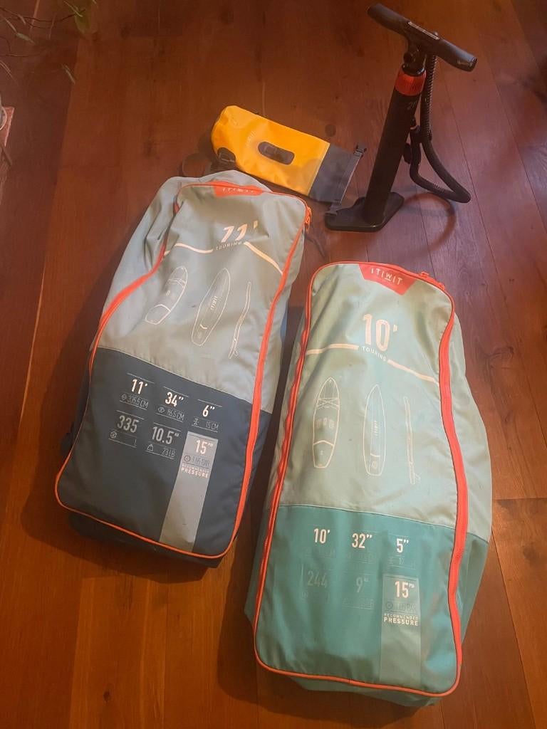 2x ITIWIT opblaasbare SUP boards 10’ & 11’, Ophalen, Gebruikt, SUP-boards