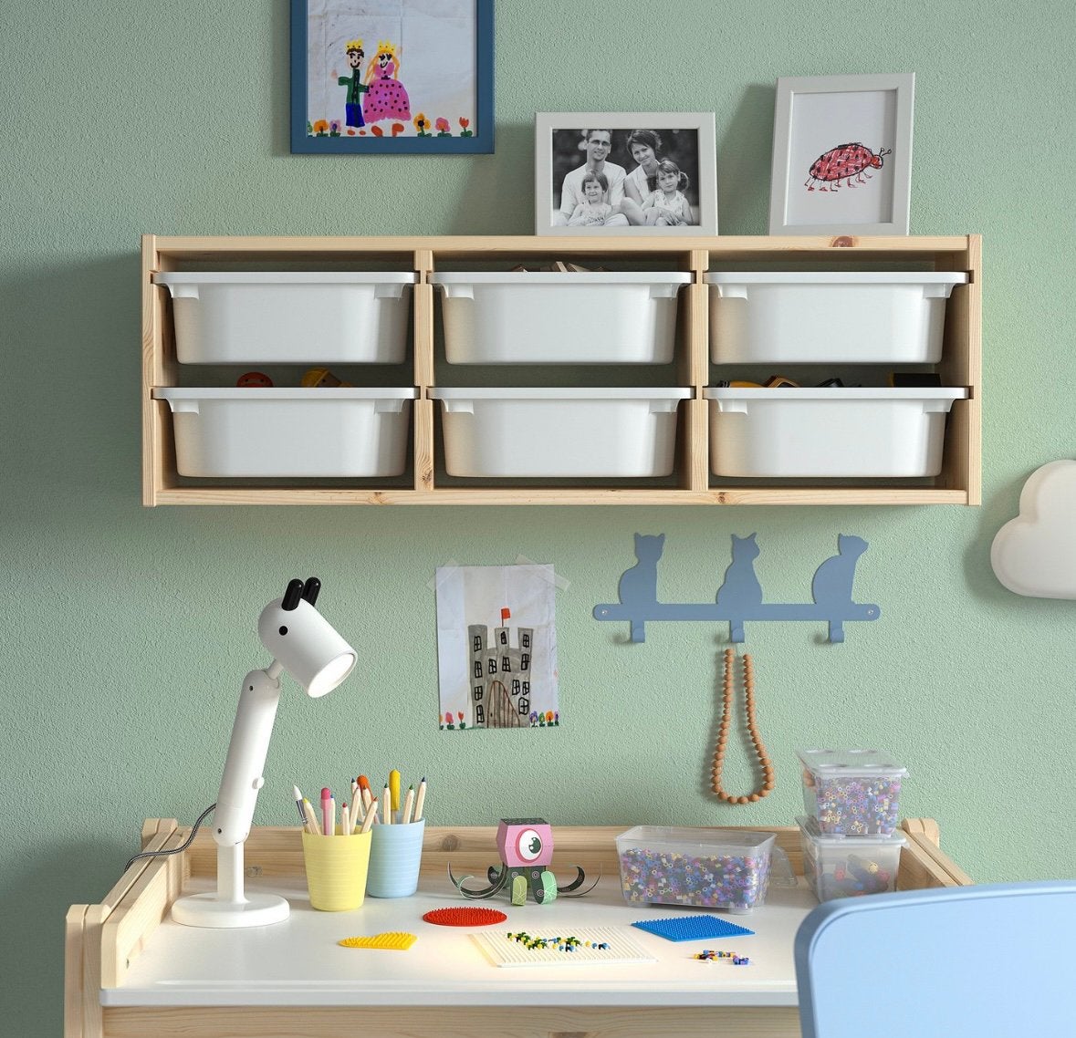 Wandopberger Ikea Trofast 3 stuks Sandy Beach, Ophalen, Nieuw