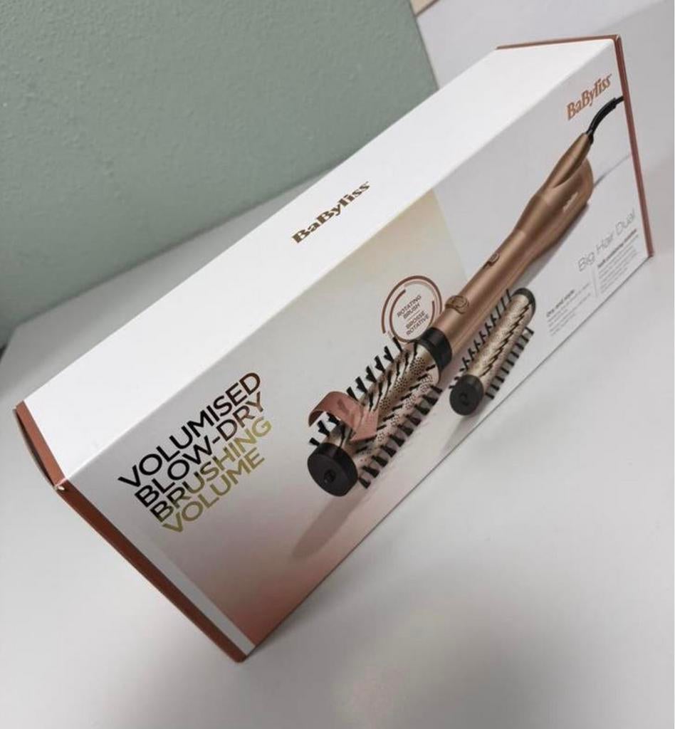 BaByliss volumised Big Hair Dual - de roterende föhnborstel, Sieraden, Tassen en Uiterlijk, Uiterlijk | Haarverzorging, Ophalen of Verzenden