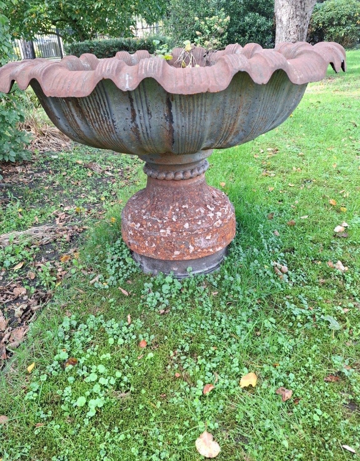 Gietijzeren Fontein/Bloembak - Ø 115 cm, H 85 cm, Ophalen, Gebruikt, 100 cm of meer, Rond