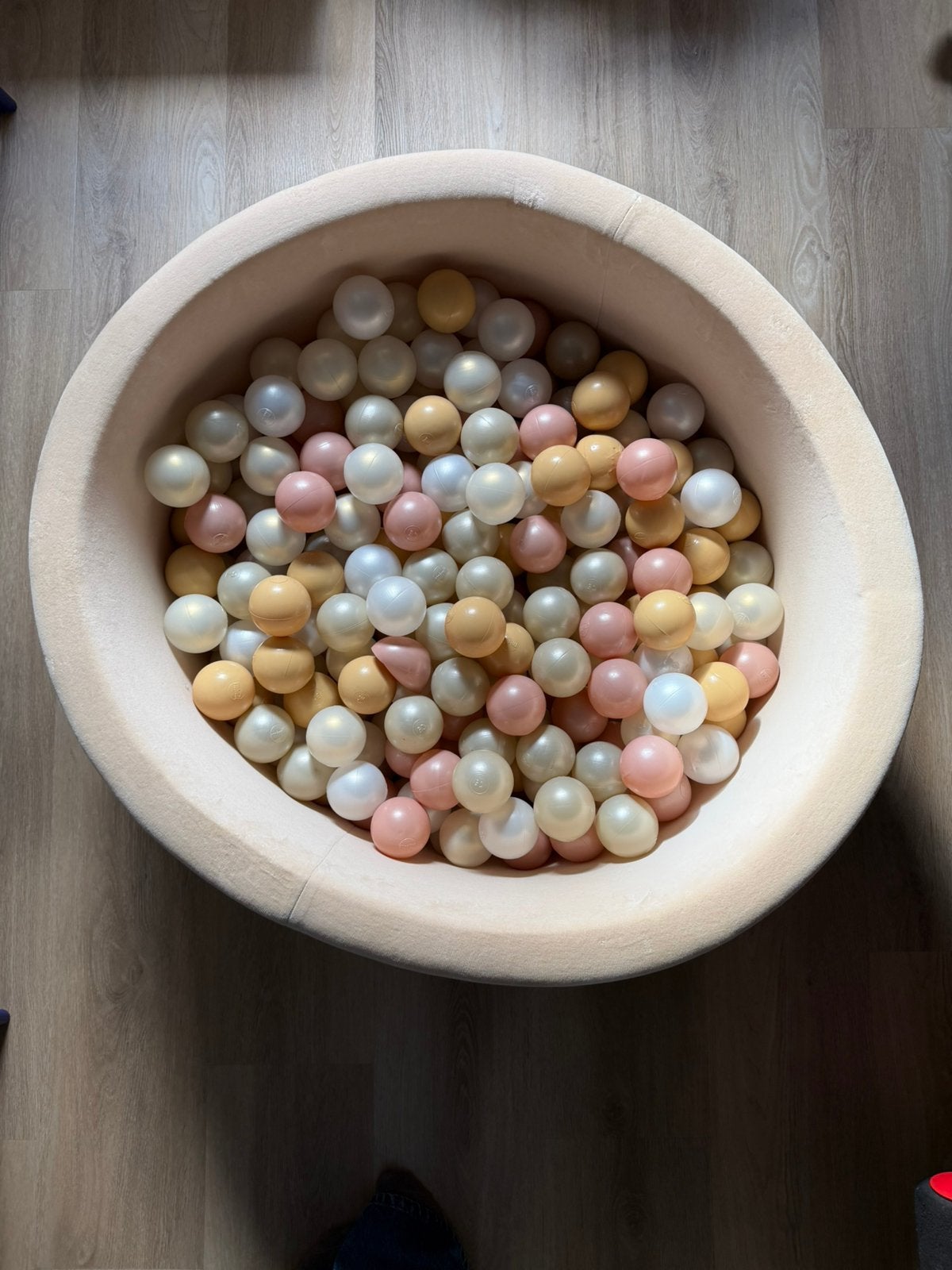 Moje ballenbak velvet beige inclusief circa 200 ballen, Ophalen