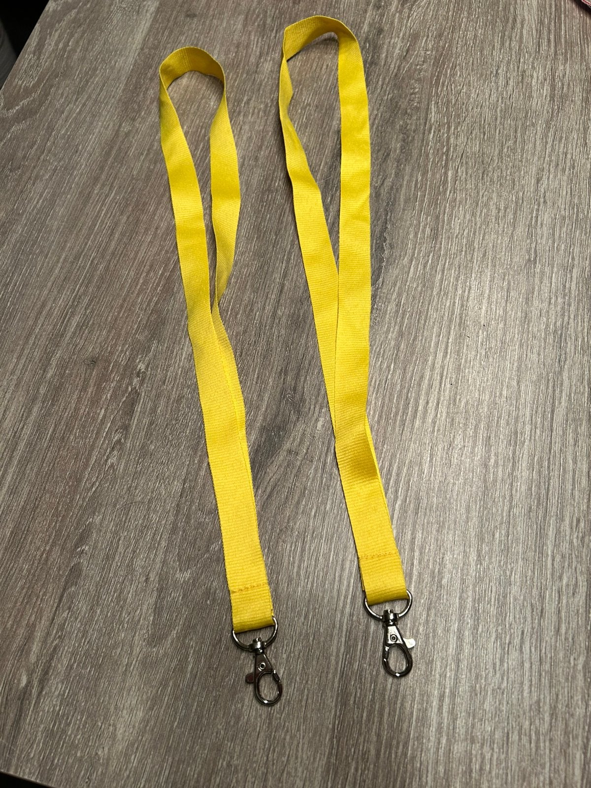 2x geel keycord of sleutelhanger, Ophalen of Verzenden, Zo goed als nieuw