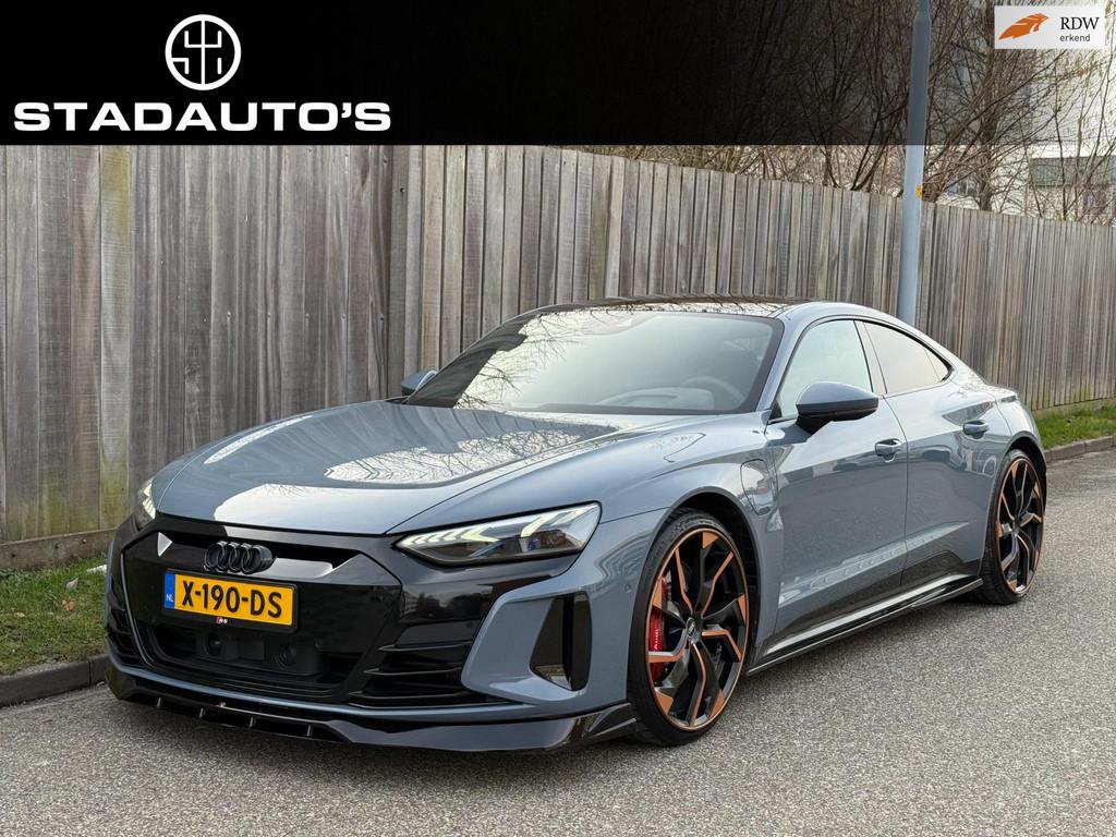 Audi E-tron GT RS 93 kWh B&O|Pano|360 |HuD|22"|Full options!, Automaat, Gebruikt, Zwart, 598 pk