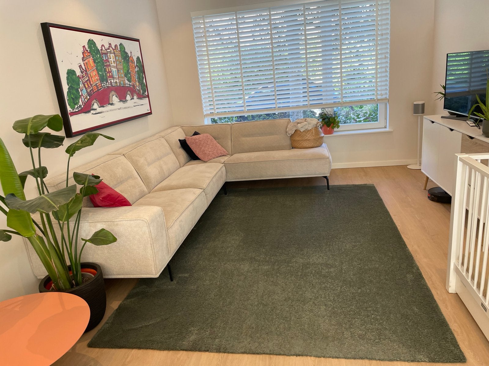 Volero vloerkleed - 200x300 cm - Groen, Ophalen, Gebruikt, 150 tot 200 cm, 200 cm of meer