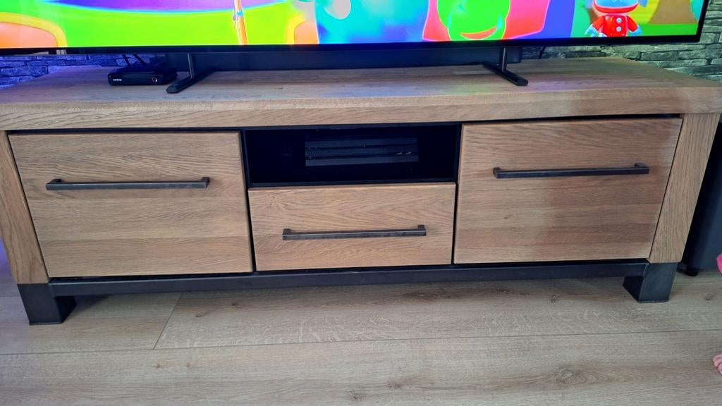 Haco Rough TV-meubel - Robuust en Stijlvol, Huis en Inrichting, Kasten | Televisiemeubels, Gebruikt, 100 tot 150 cm, Minder dan 100 cm