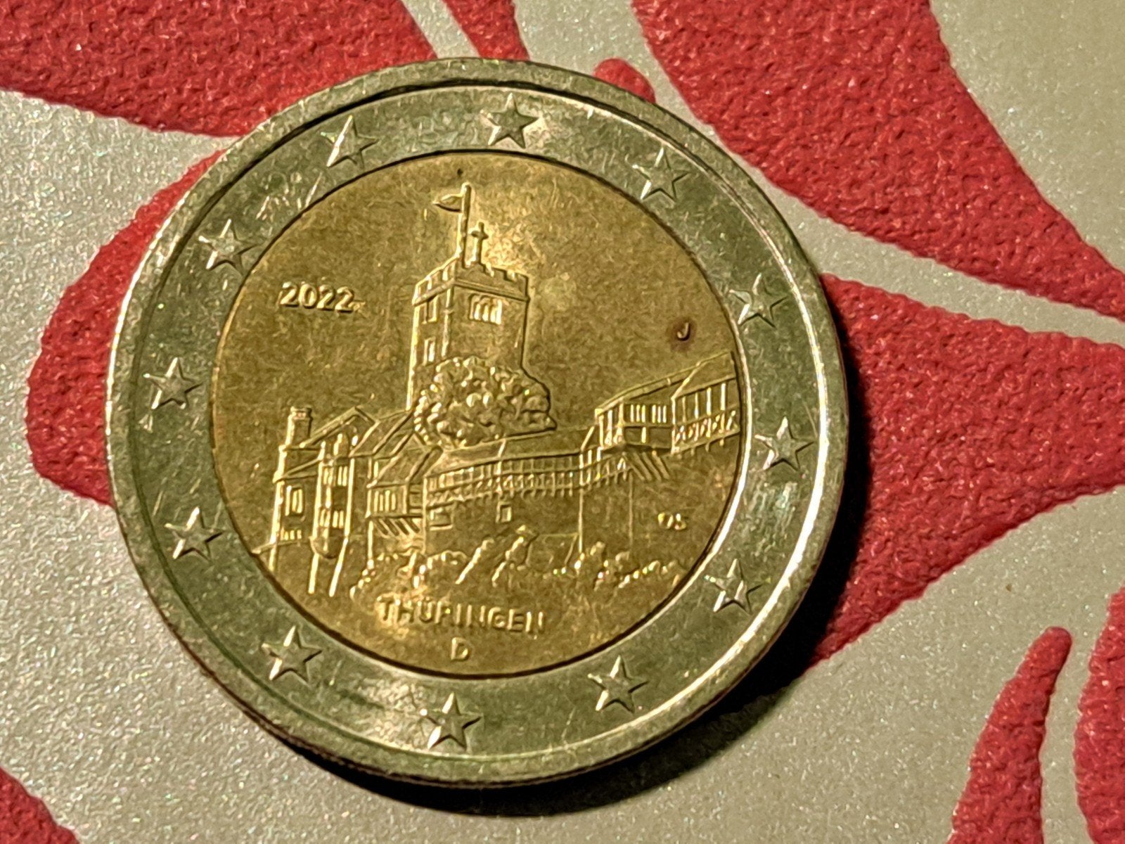 2 euro cc Duitsland Thuringen 2022 (J), Postzegels en Munten, Ophalen of Verzenden, Duitsland, 2 euro